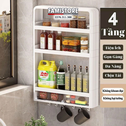 Kệ Gia Vị Tiện Lợi Sang Trọng